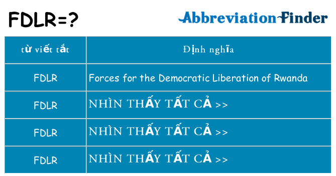 fdlr hiện những gì đứng cho