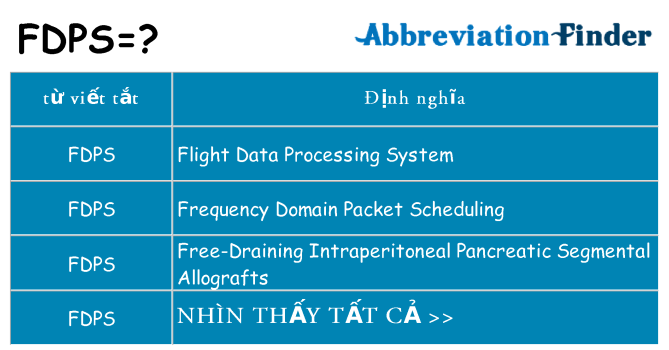 fdps hiện những gì đứng cho