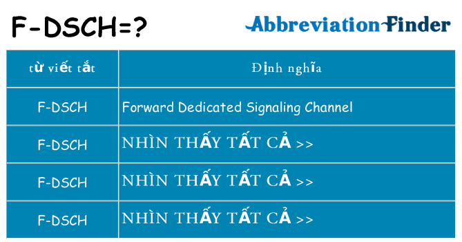 f-dsch hiện những gì đứng cho
