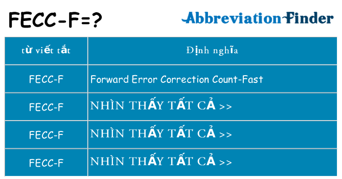 fecc-f hiện những gì đứng cho