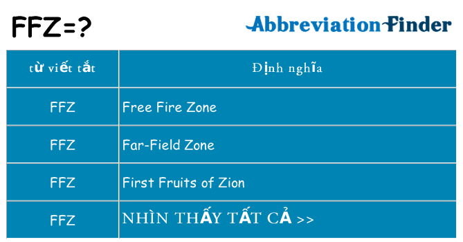 ffz hiện những gì đứng cho