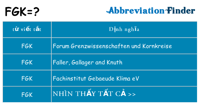 fgk hiện những gì đứng cho
