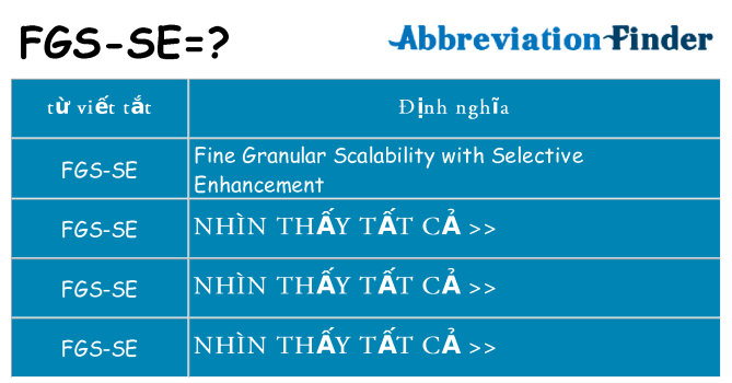 fgs-se hiện những gì đứng cho