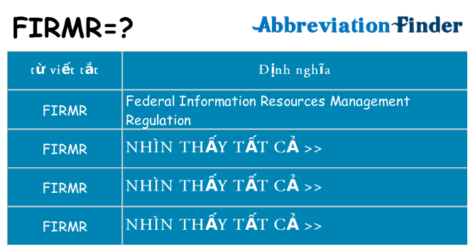 firmr hiện những gì đứng cho