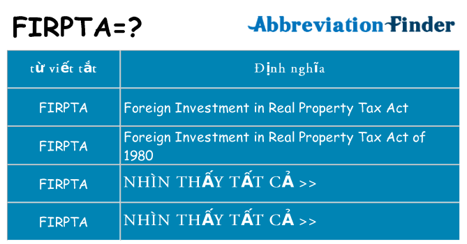 firpta hiện những gì đứng cho