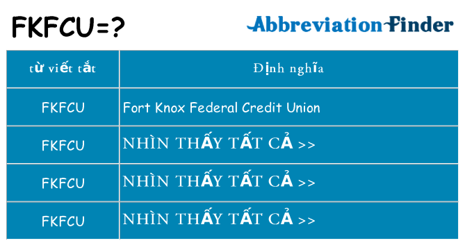 fkfcu hiện những gì đứng cho