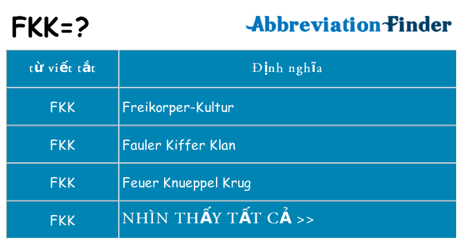 fkk hiện những gì đứng cho