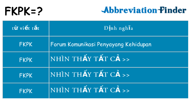 fkpk hiện những gì đứng cho