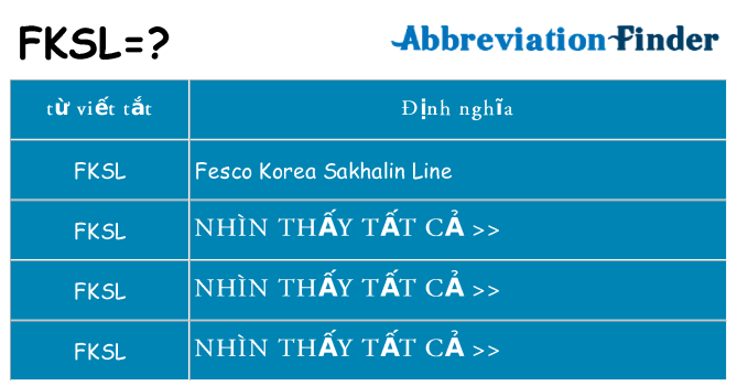 fksl hiện những gì đứng cho