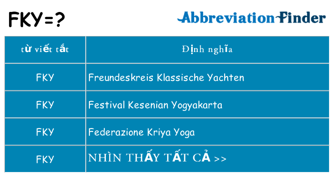 fky hiện những gì đứng cho