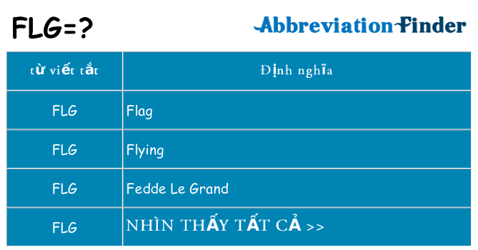 flg hiện những gì đứng cho