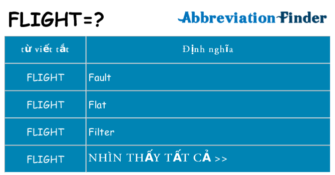 flight hiện những gì đứng cho