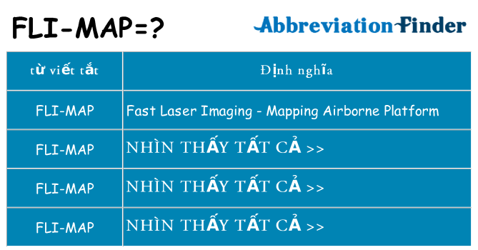 fli-map hiện những gì đứng cho