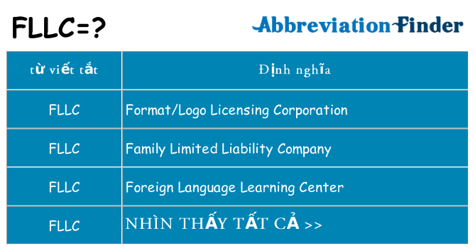 fllc hiện những gì đứng cho