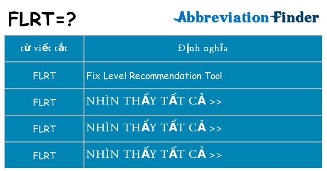 flrt hiện những gì đứng cho