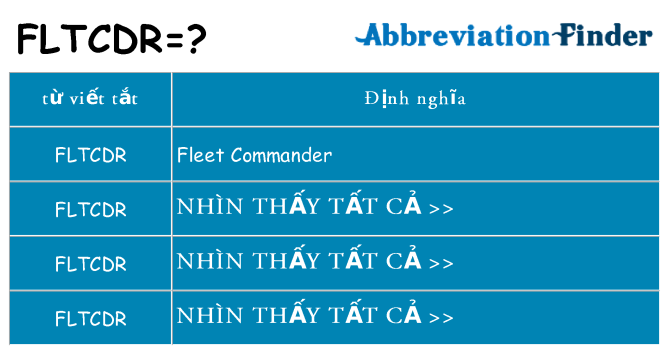 fltcdr hiện những gì đứng cho