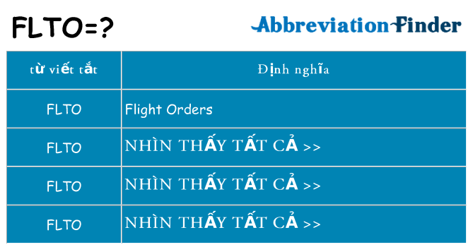 flto hiện những gì đứng cho