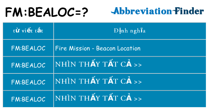 fmbealoc hiện những gì đứng cho