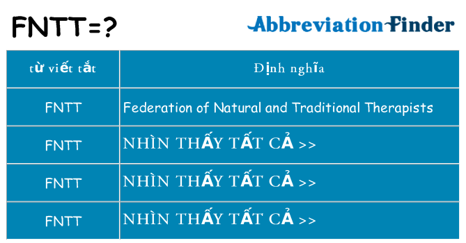 fntt hiện những gì đứng cho