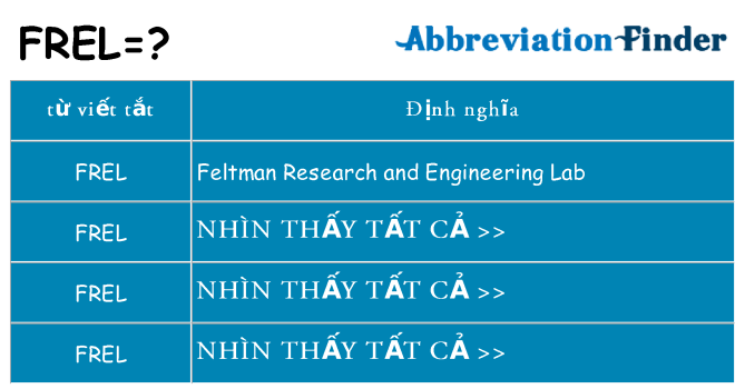 frel hiện những gì đứng cho