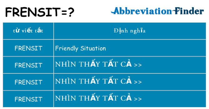 frensit hiện những gì đứng cho