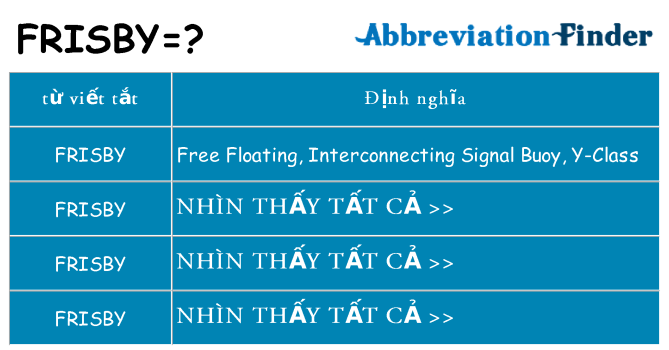 frisby hiện những gì đứng cho