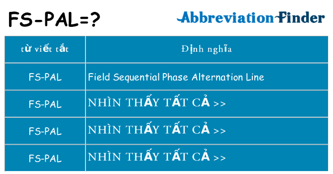 fs-pal hiện những gì đứng cho