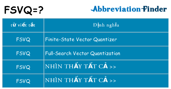 fsvq hiện những gì đứng cho