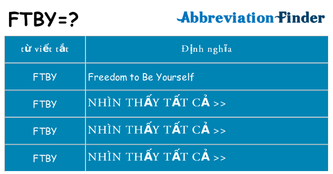 ftby hiện những gì đứng cho