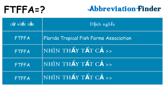 ftffa hiện những gì đứng cho