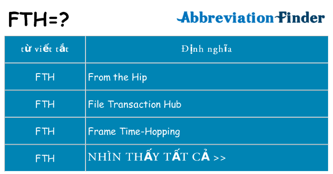 fth hiện những gì đứng cho