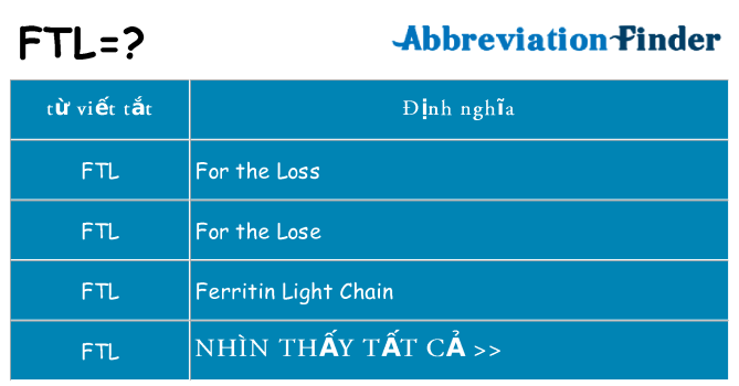 ftl hiện những gì đứng cho
