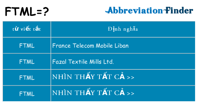 ftml hiện những gì đứng cho