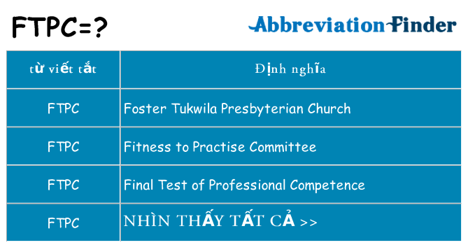 ftpc hiện những gì đứng cho