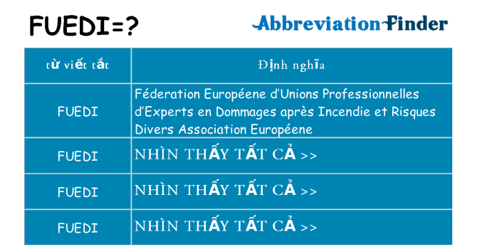 fuedi hiện những gì đứng cho
