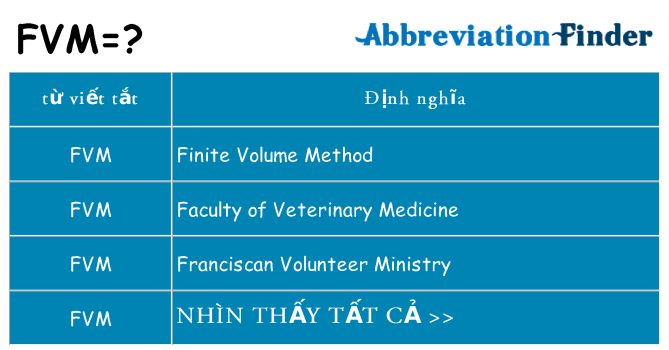 fvm hiện những gì đứng cho