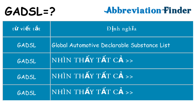 gadsl hiện những gì đứng cho