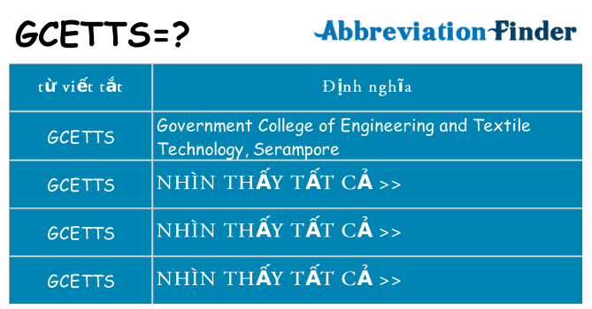 gcetts hiện những gì đứng cho