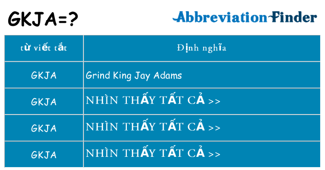 gkja hiện những gì đứng cho