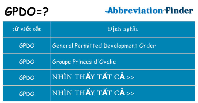 gpdo hiện những gì đứng cho