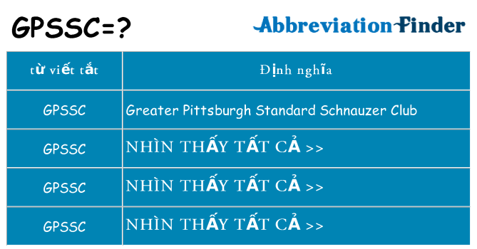 gpssc hiện những gì đứng cho