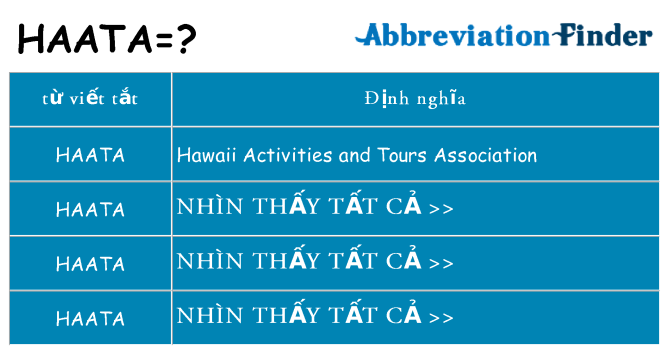 haata hiện những gì đứng cho