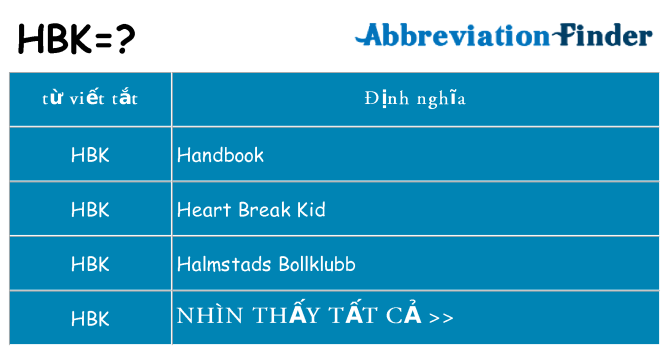 hbk hiện những gì đứng cho