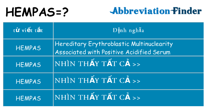 hempas hiện những gì đứng cho