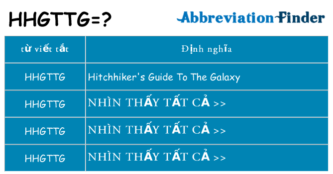 hhgttg hiện những gì đứng cho