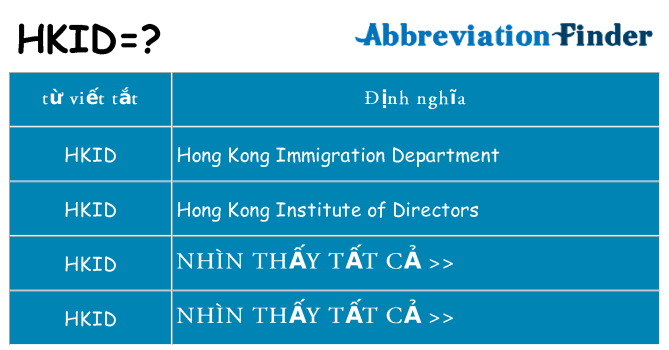 hkid hiện những gì đứng cho