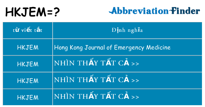 hkjem hiện những gì đứng cho
