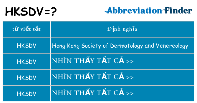 hksdv hiện những gì đứng cho