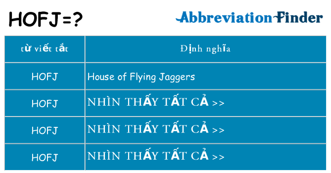 hofj hiện những gì đứng cho