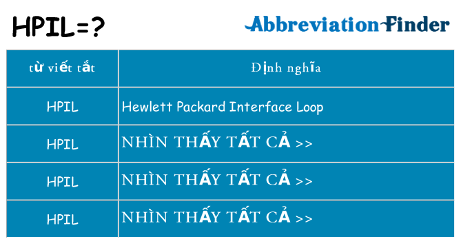 hpil hiện những gì đứng cho